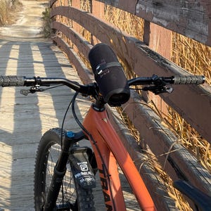 View of E-bike with JBL bluetooth speaker