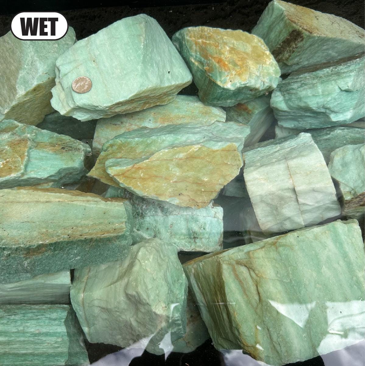 Turquoise Landscape Rocks 15 Lbs Large Turquoise Quartz Rocks 3
