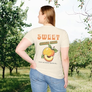 Sweet As A Georgia Peach T-Shirt | Cute Georgia Shirt | Southern Girl Shirt | Funny Georgia Girl Shirt | Georgia Gift | Georgia State Shirt