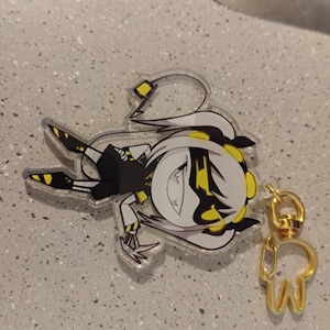 3&quot; one sided J  acrylic key chain