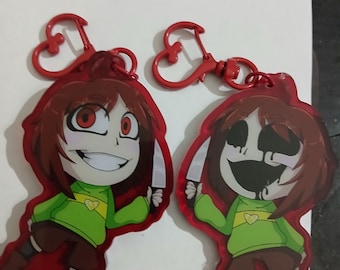 Chara 3 " double sided  acrylic key chain