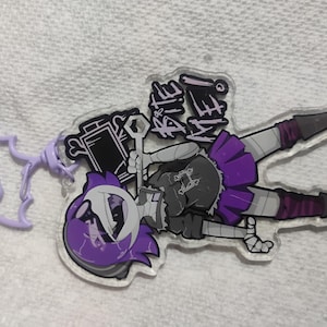 4&quot; double sided UZI keychain