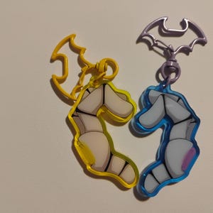 Uzi and n couple keychain