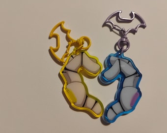 Uzi and n couple keychain