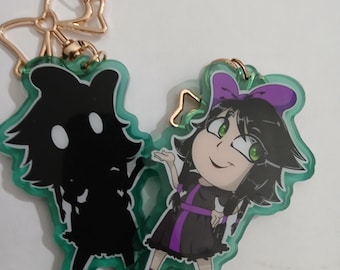 Tessa double sided 3 "  acrylic key chain