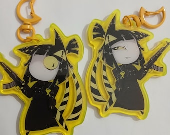 Danger bloomie 3 "  acrylic key chain