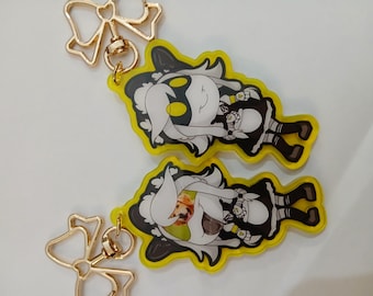 Gala cyn double sided 3"  acrylic key chain