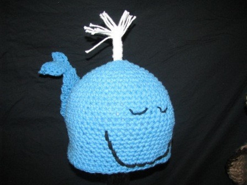 A Whale of a Hat Child's Hat Crochet Pattern PDF image 2
