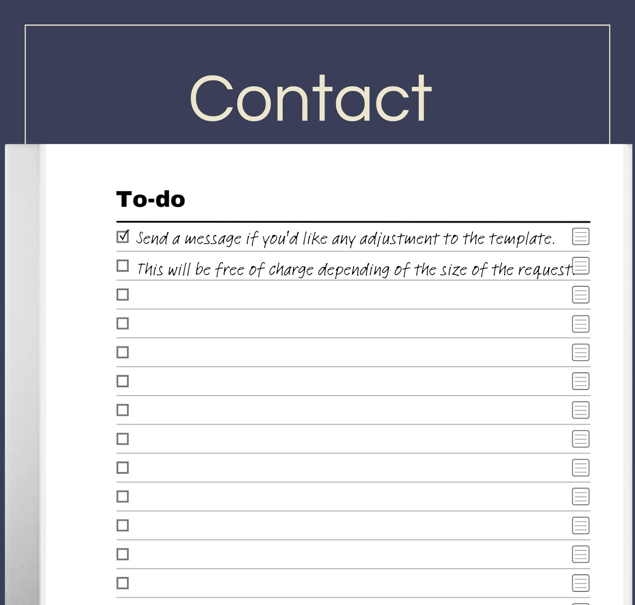 To Do List Template for Remarkable 1 & 2: Hyperlinked Task Tracker (PDF ...