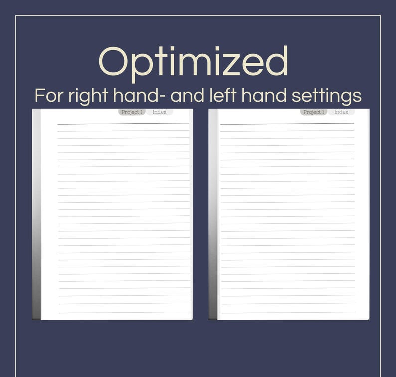 Project to Do List Template for Remarkable 2: Hyperlinked Digital ...