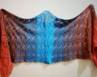 Sea to Sky Scalloped Stole for Knitting