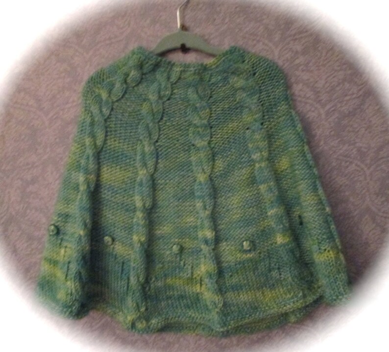 PDF Toddler's Easy Cabled Poncho image 2