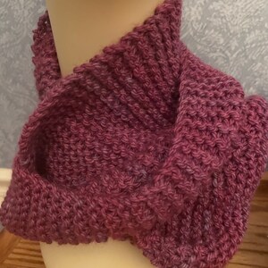 Raspberry Cowl in Pure BFL