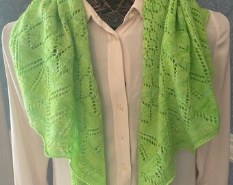 Tropical Lime Lace Scarf