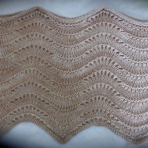 Pdf SAND DUNES Easy Knitted Stole Pattern (aka Summer Sands)