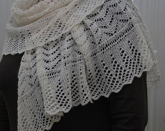 Shetland Sand Lace Shawl for Knitting - REVISED