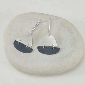 Sterling Silver Space Ship Earrings E2960 image 2