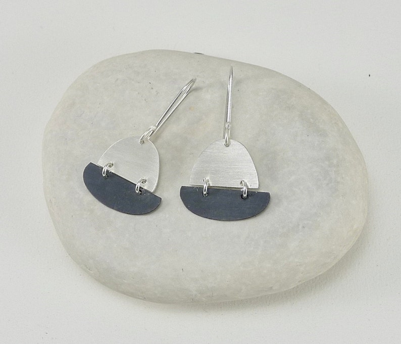 Sterling Silver Space Ship Earrings E2960 image 2