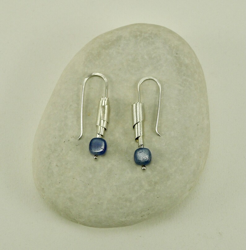 Sterling Twists with Kyanite Earrings E3045 image 2