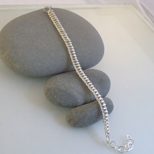 Sterling Silver Tracks Bracelet - B0050