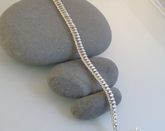 Sterling Silver Tracks Bracelet - B0050