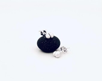 Sterling Twin Sphere Stud Earrings - E3441