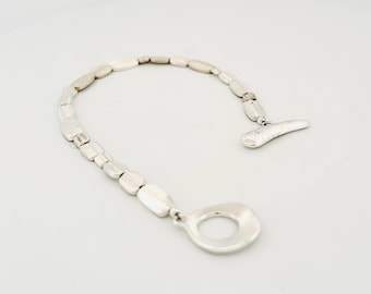 Sterling Primitive Beads Bracelet - B0430