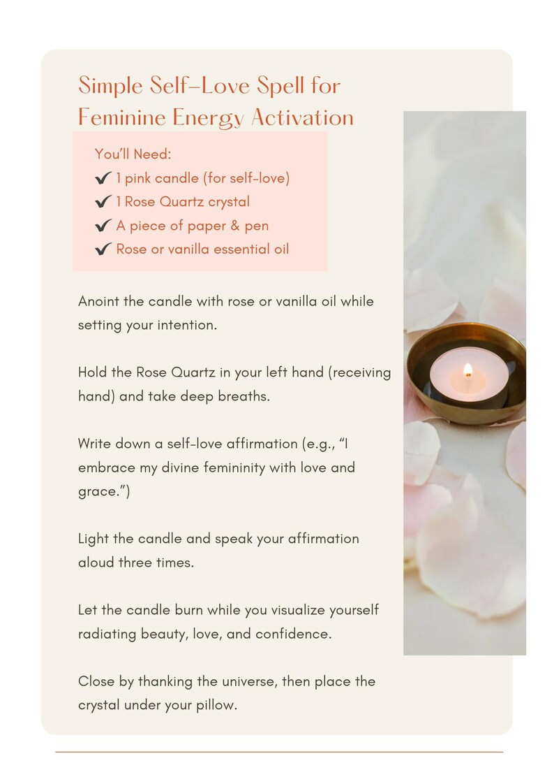 Divine Feminine Energy Activation Guide Etsy