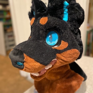 Dog Fursuit Head Premade (Rottweiler/Pittbull)