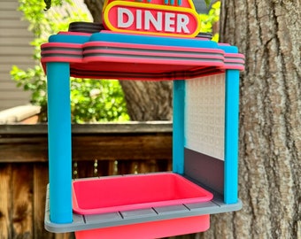 Bird Feeder | Retro Diner | 3D Printed