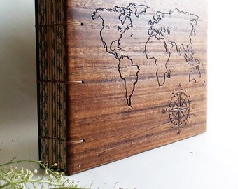 Travel album Reclaimed wood Custom made