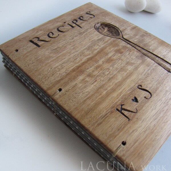 Recipe book Wood book Personalized RESERVED