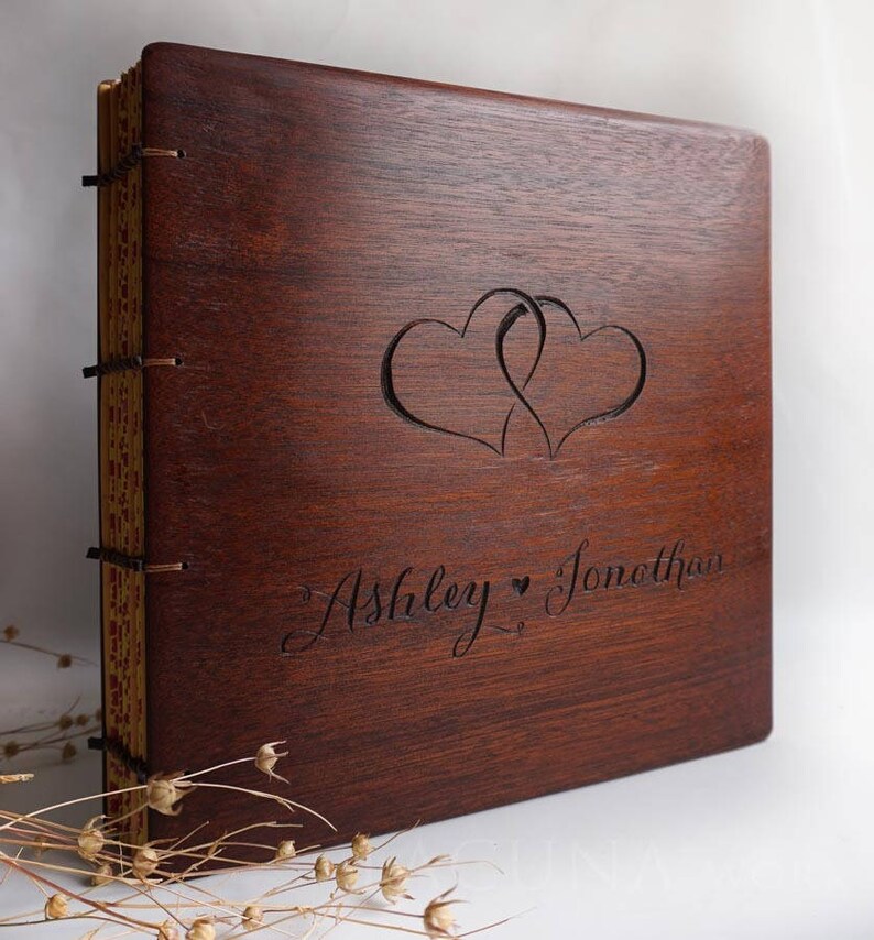 Personalized wedding album Hand Engraved Etsy