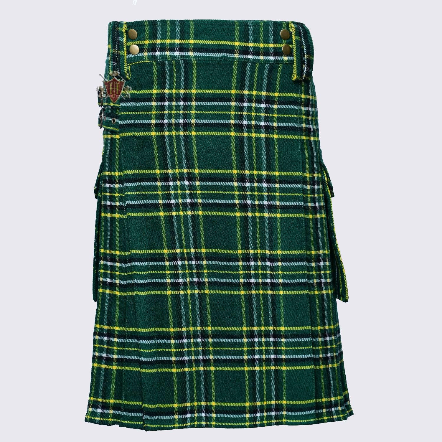 Irish Heritage Premium Tartan Utility Kilt – Durable 16oz Acrylic Wool, Multiple Tartans Available