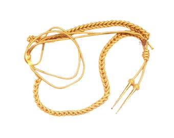 Spallina Militare In Mylar Dorato (Aiguillette) - Per Uniformi Army, Air Force, Navy, Stile Attuale
