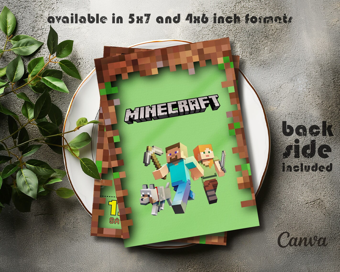Editable Gamer Birthday Invite