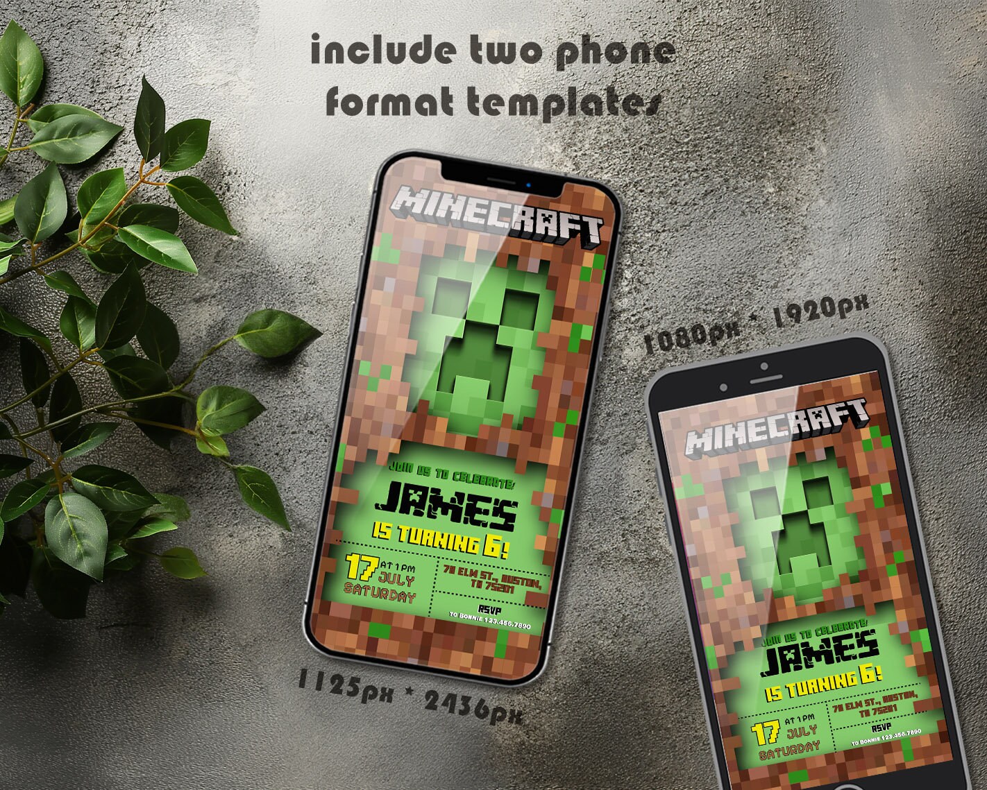 Editable Gamer Birthday Invite