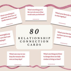 80 Beziehungs-Gesprächskarten für Paare | Valentinstag Geschenk | Tägliche Intimität, Ideen für ein Date Night, Ideen für den Valentinstag