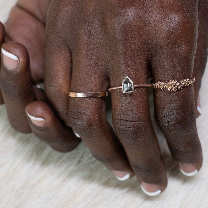 Silver Water Droplet Ring Sterling Silver Ring Etsy