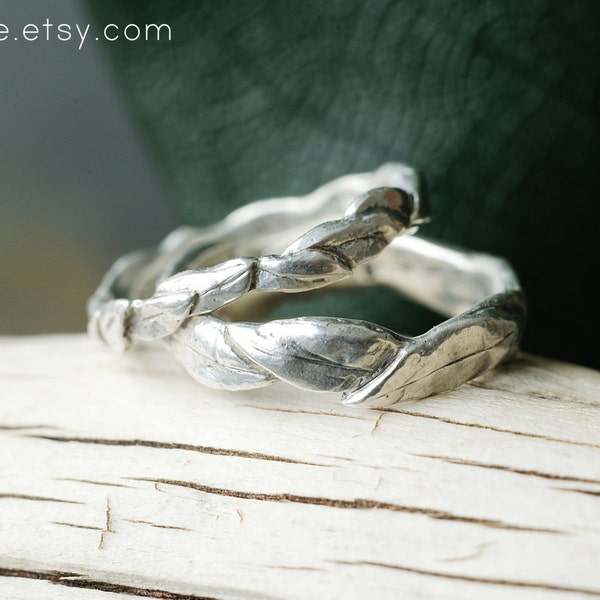 40% Off Sale Silver Small Leaf Ring | Stacking Ring | Nature Inspired Ring
