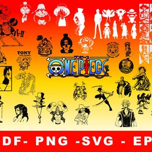 Anime-Manga-Charaktere – SVG-Paket + 30 einzigartige Designs – EPS, PNG, PDF