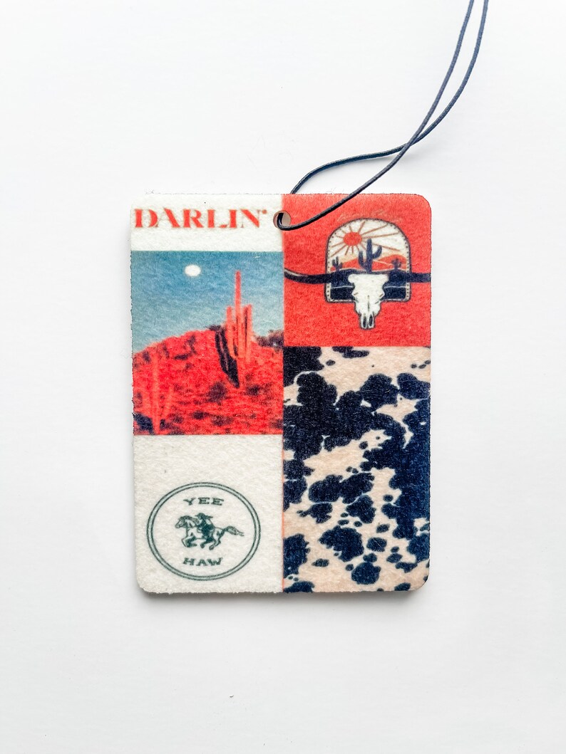 Western Unscented Air Fresheners Howdy Darlin Car Charm Car Accessories