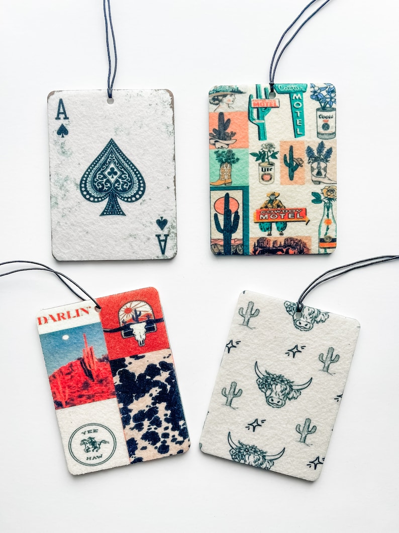 Western Unscented Air Fresheners Howdy Darlin Car Charm Car Accessories