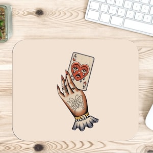 Traditional Tattoo Art Mousepad Gifts Tattoed Mom Tattooed Dad Desk Accessories