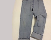 36 Raw Destroyed Vintage Levi Boyfriend jeans 36 waist denim jeans