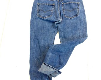 40 Vintage Levi 501 Button fly jeans size 40 waist denim jeans