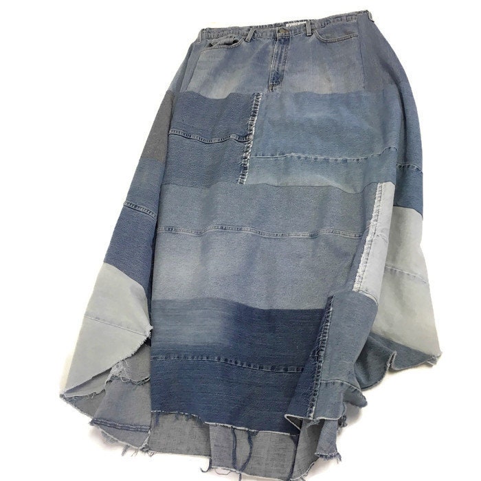 CUSTOM Deconstructed Reconstructed Denim Ball Skirt YOUR