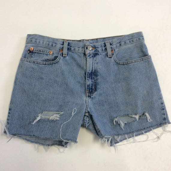 tattered jean shorts