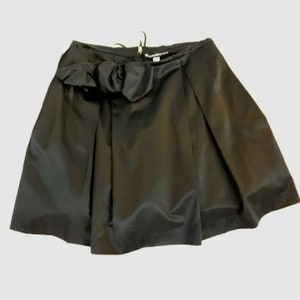 Retro Style Black TeaCup Skirt with Pockets XL image 7