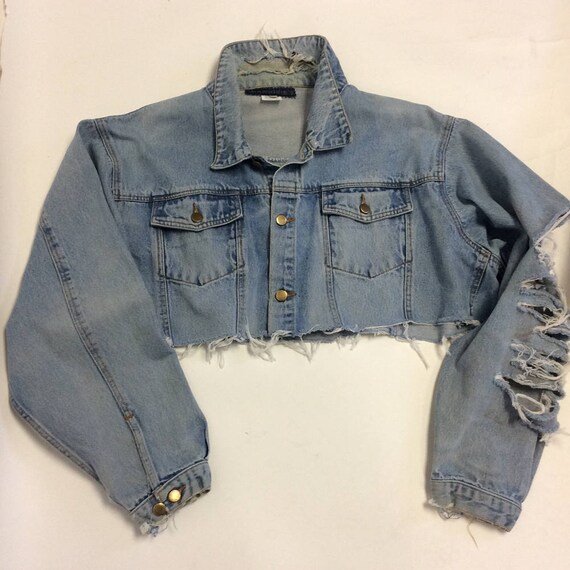 tattered denim jacket
